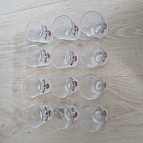 NWOT Jim Beam Whiskey Football Shot Glasses set of 12 - Picture 1 of 6